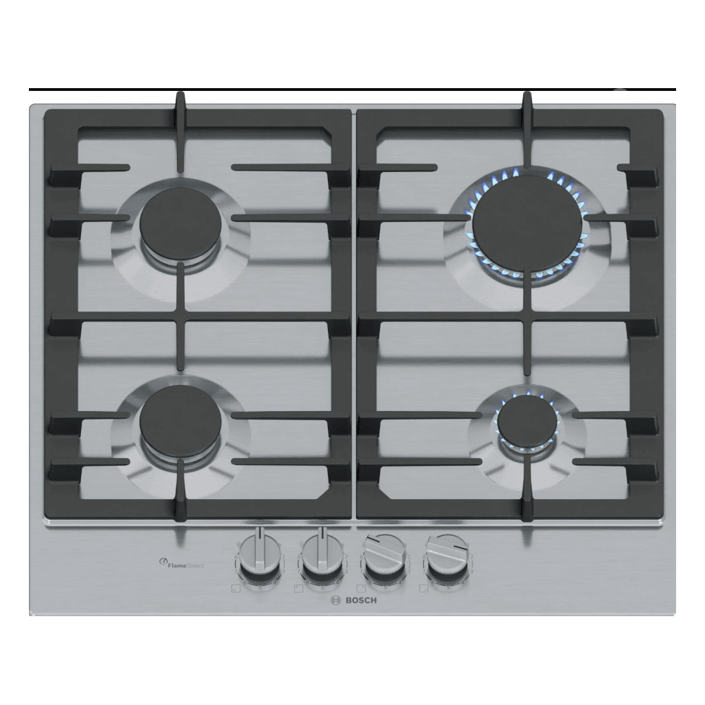 Bosch PCP6A5I90 Built In Gas Hob : 60cm : Stainless Steel: Series 6