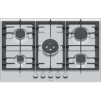 Bosch PCQ7A5I90 Built In Gas Hob : 75cm : Series 6 : Stainless Steel :
