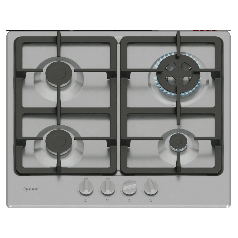 Neff T26GKH8N0 Built In Gas Hob : N50 : Stainless Steel : 60cm