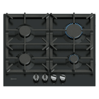 Neff T26CIP8S0 Built In Gas Hob : 60cm : N70 : Black Enamel