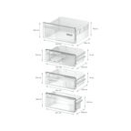 Siemens KI96NNSE0 Built In Fridge Freezer : 70:30 : Sliding Hinge :H 193.5 cm :IQ100