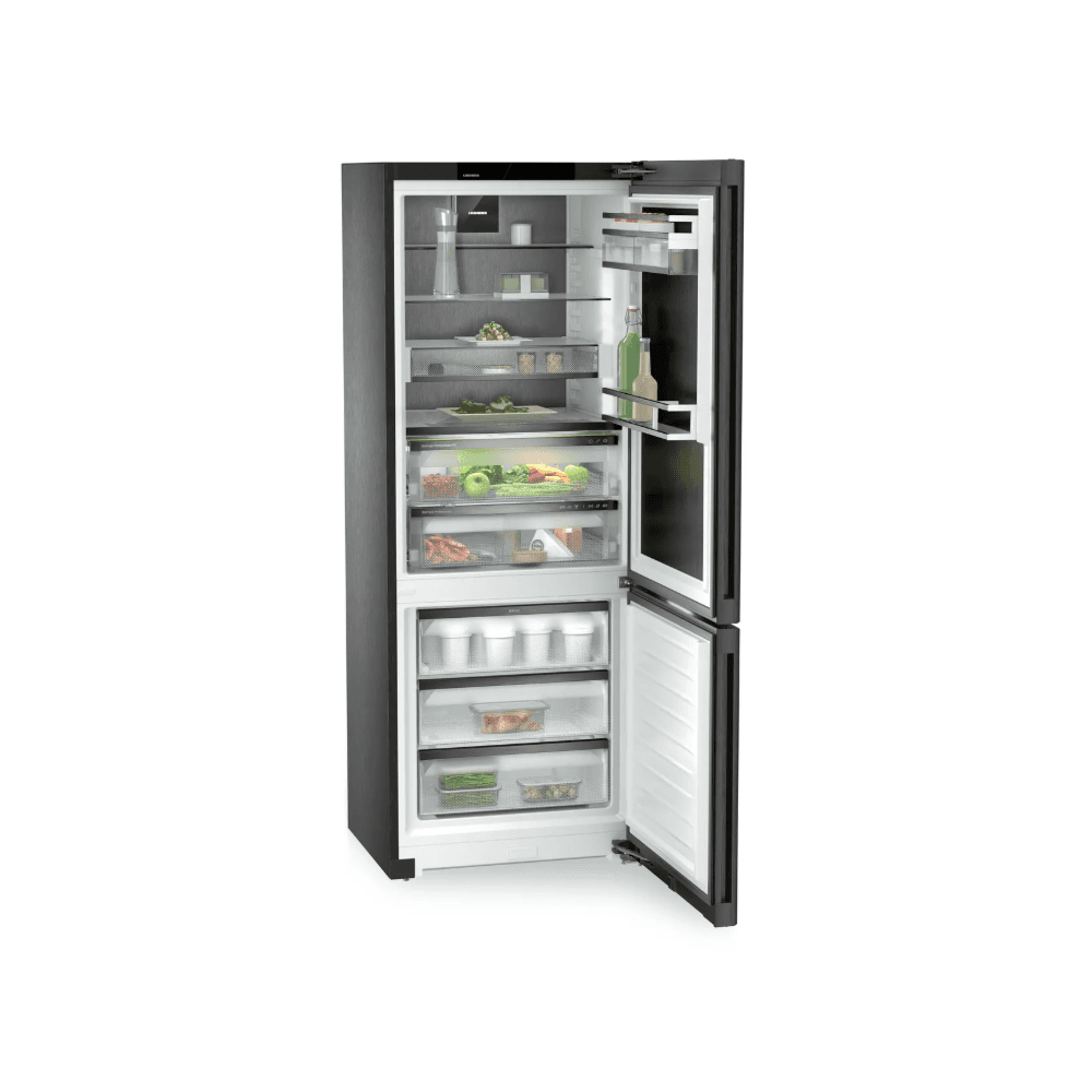 Liebherr CBNbsc 778i NoFrost Fridge Freezer : Peak: BlackSteel : W 75cm