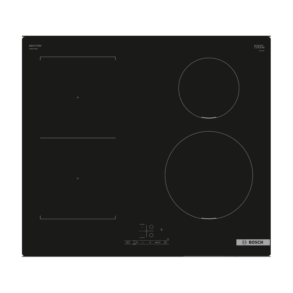 Bosch PWP611BB5B Built In Induction Hob :Series 4 : W 60cm