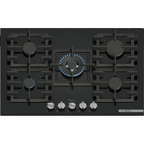 Bosch PPQ7A6I40 Built In Gas Hob : Series 6 : Tempered Glass Black : 75cm :