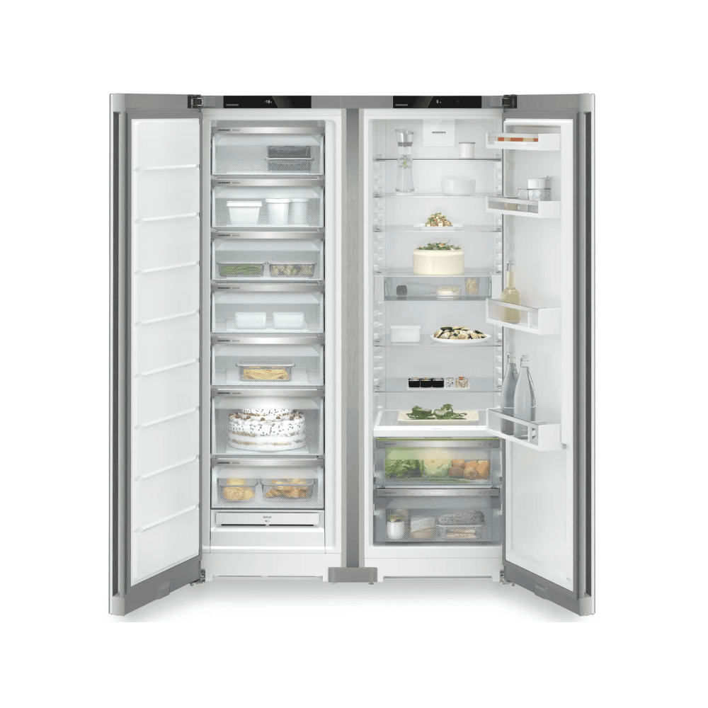 Liebherr XRFsf5225 Side by Side Fridge Freezer : H 185.5cm : Plus : Silver