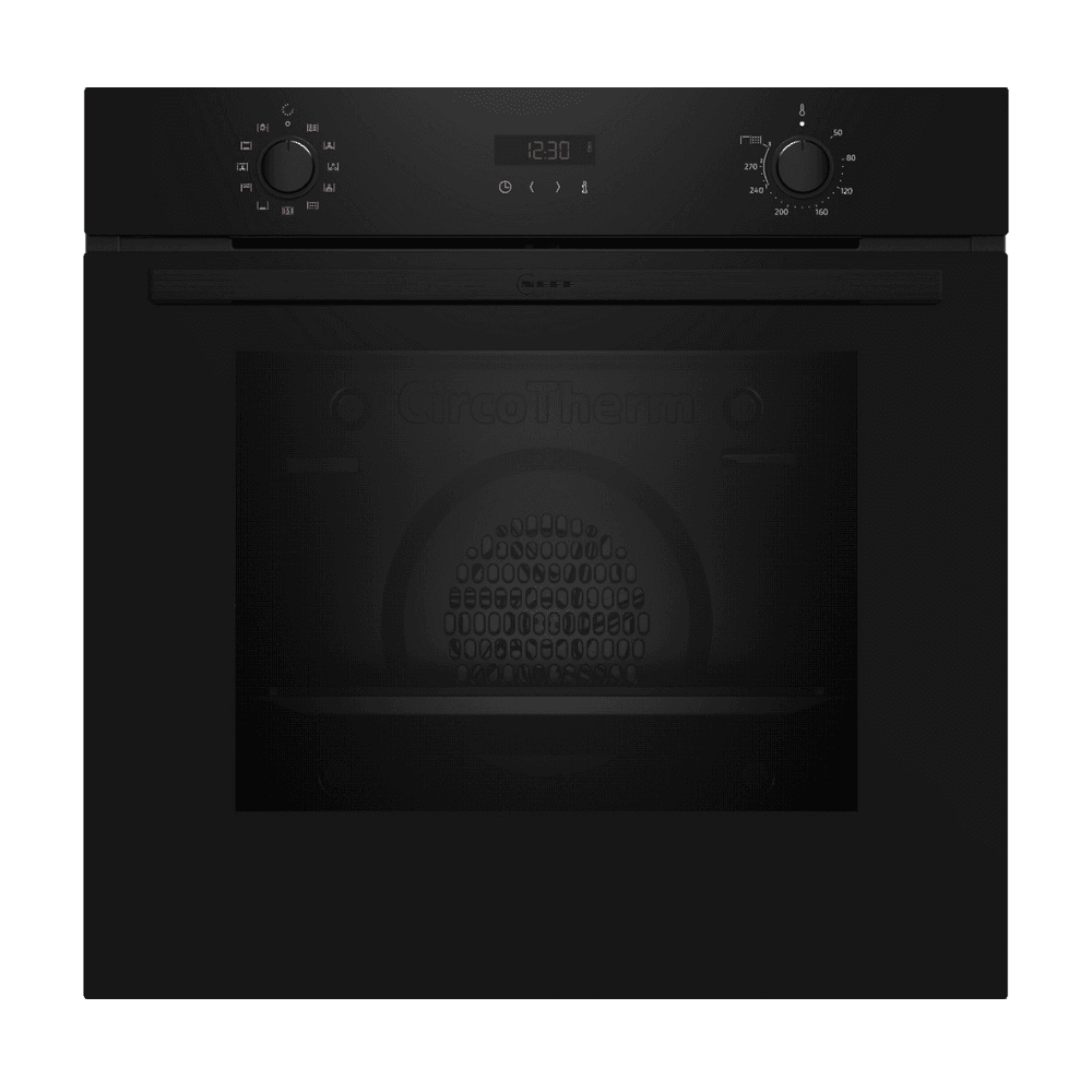 Neff B2DCG7AK3B Built In Single Oven : Black : Pyrolytic : N30