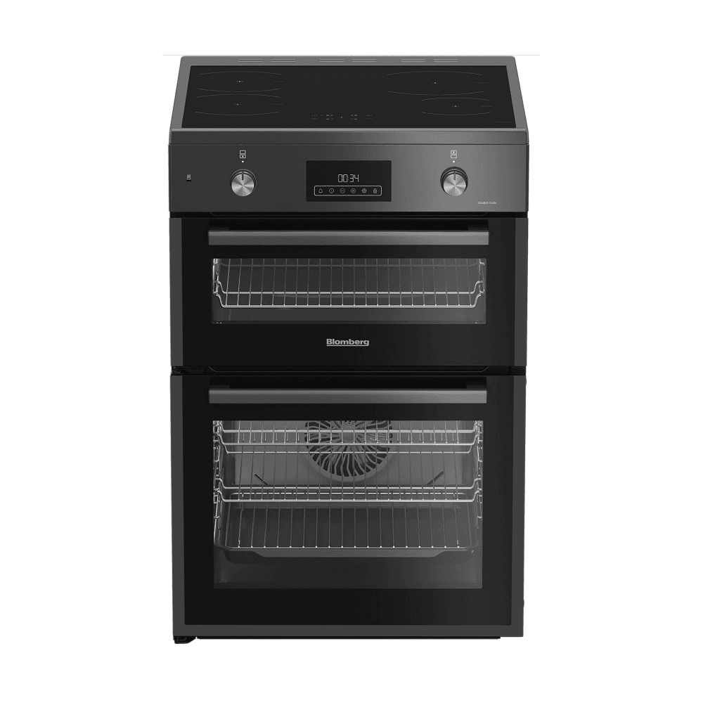 Blomberg HIRN651N Double Oven with Induction Hob : Anthracite :