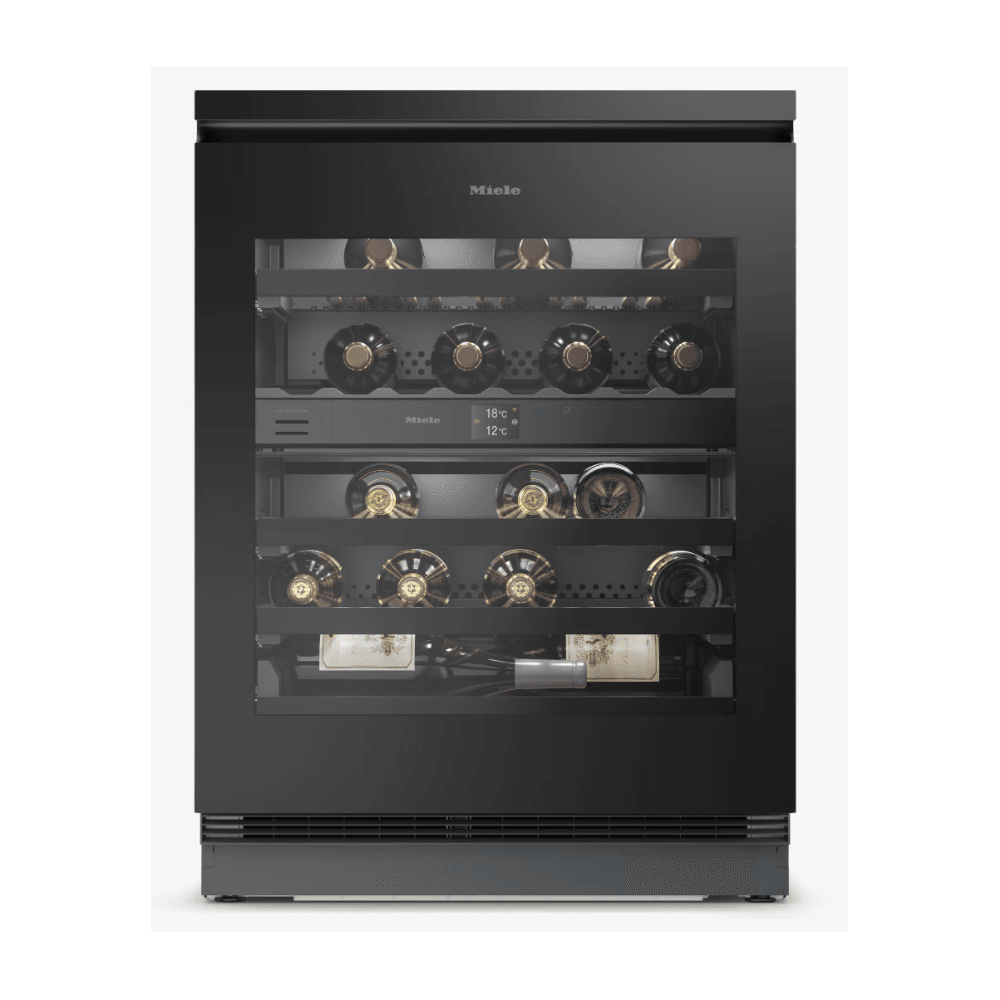 Miele KWTUS 7074 Built Under Wine Storage Fridge : H 82cm : Two Zones