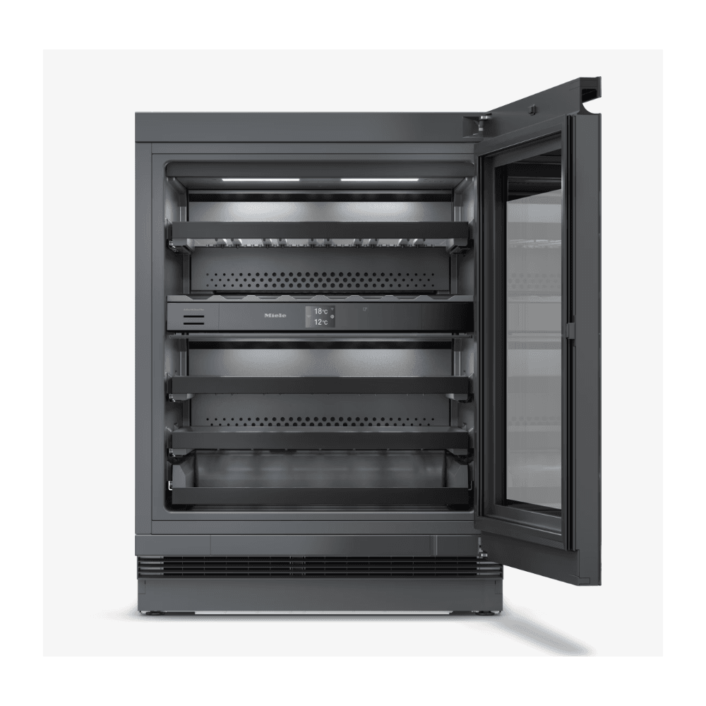 Miele KWTUS 7074 Built Under Wine Storage Fridge : H 82cm : Two Zones