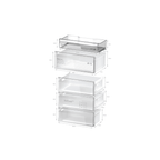 Bosch KGN492LDFG Fridge Freezer : Series 4  :H 203cm : Stainless Steel Look :70cm Width :