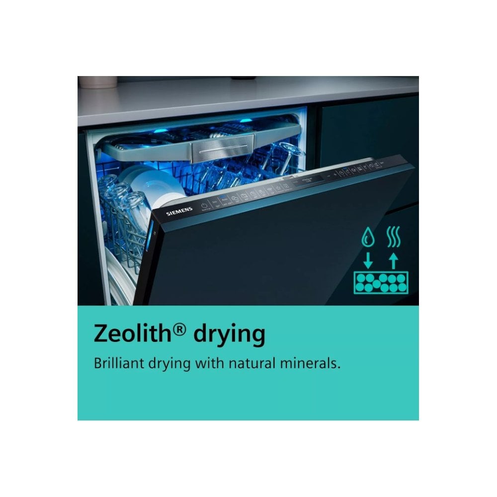 Siemens SN95YX02CG Fully Integrated Dishwasher : IQ 500 : Vario Hinge :