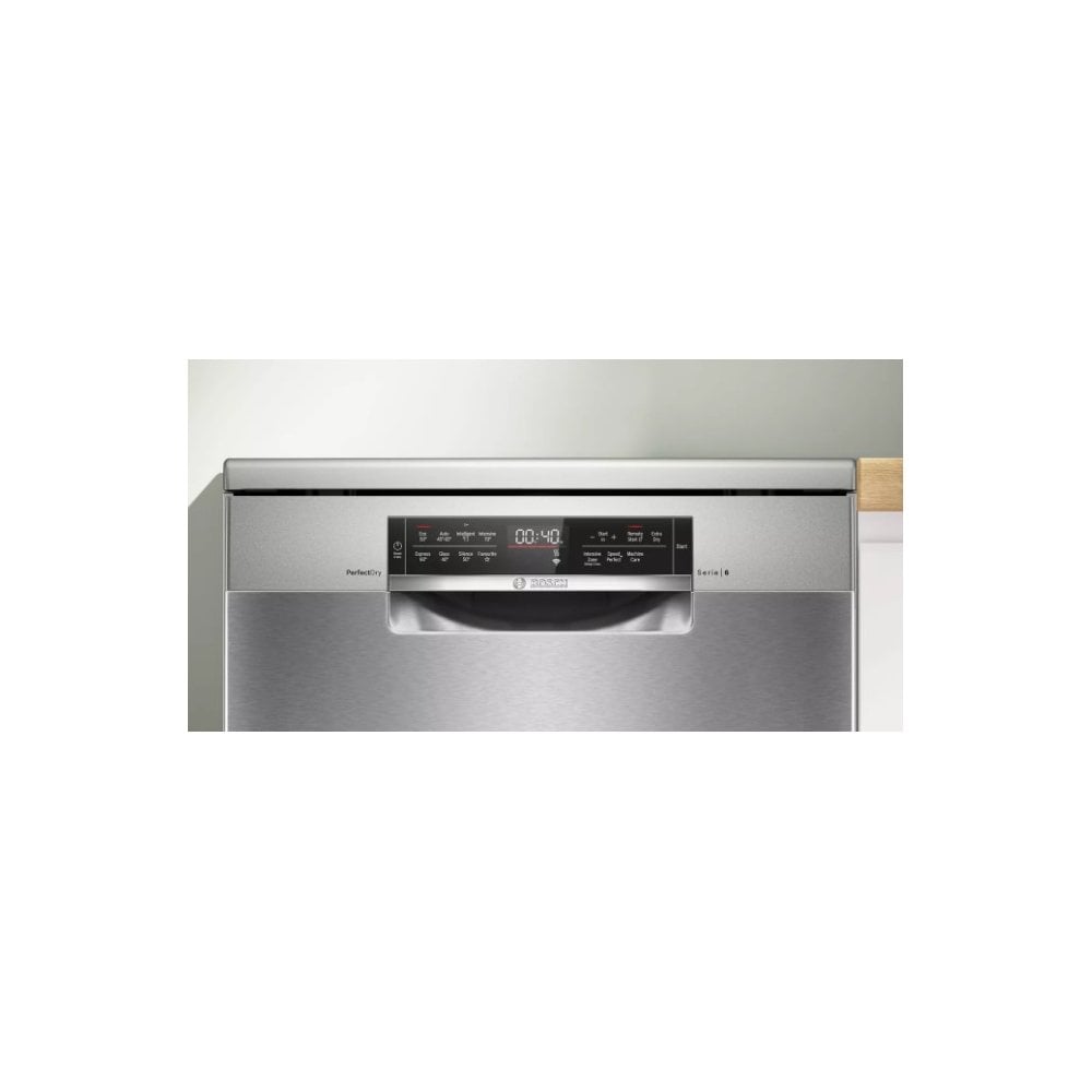 Bosch SMS6TCI02G Dishwasher : Brushed Steel : Cutlery Tray : Stainless Steel Interior: Series 6