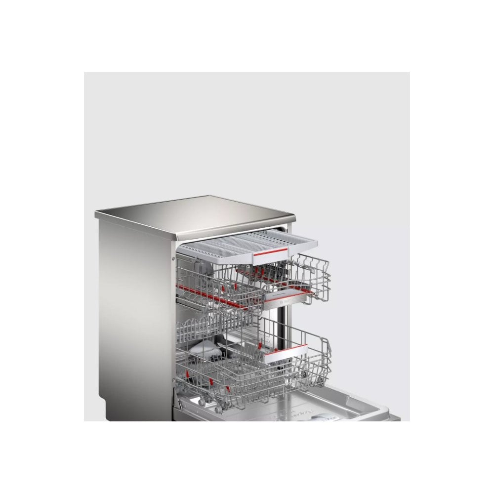 Bosch SMS6TCI02G Dishwasher : Brushed Steel : Cutlery Tray : Stainless Steel Interior: Series 6