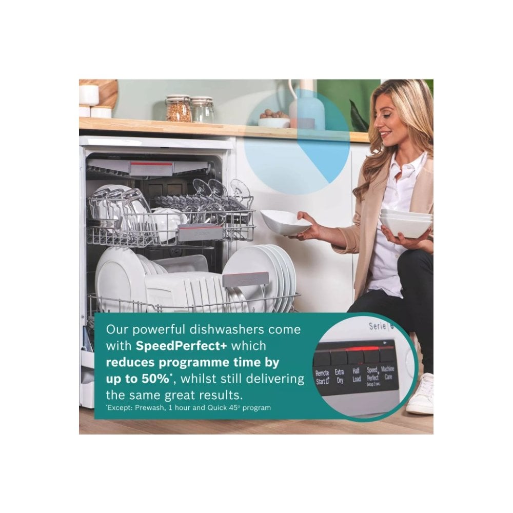 Bosch SMS4EKI06G Dishwasher :Cutlery Basket : Stainless Steel Interior:  Series 4 : Silver Inox :