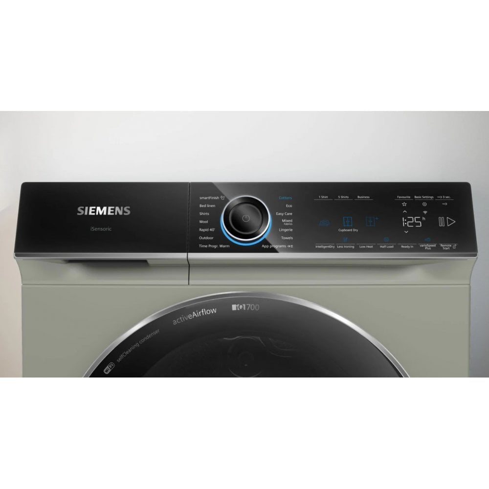 Siemens WR47B2CSGB Heat Pump Tumble Dryer : IQ700 : Silver Inox :