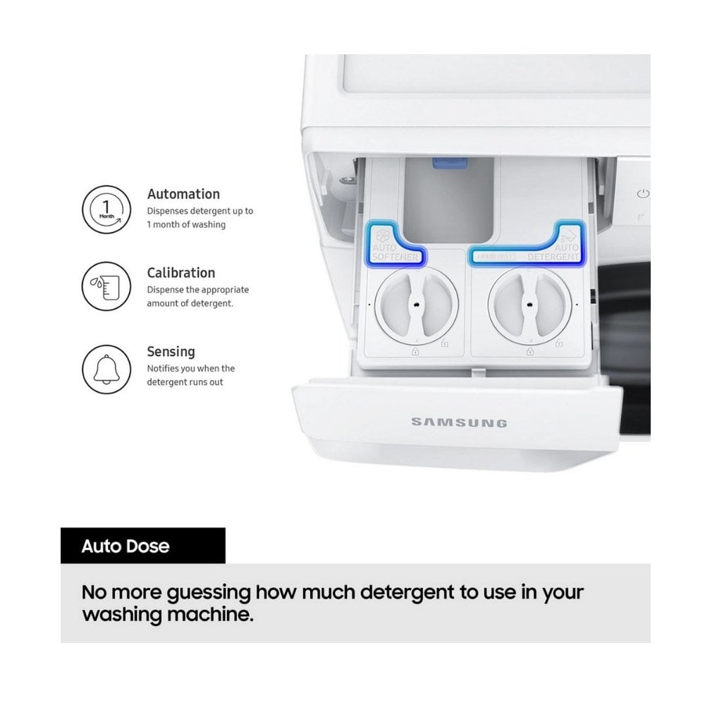 Samsung WW90DG6U85LEU1 9kg 1400 Spin Washing Machine - White : Series 6