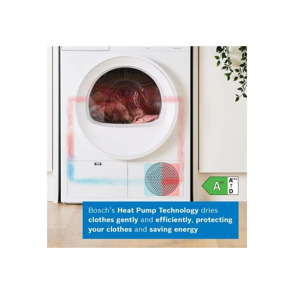 Bosch WTH85225GB Heat Pump Tumble Dryer : Series 4 : 8kg