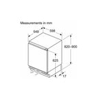 Siemens KU22LVFD0G Built Under Fridge with IceBox: IQ300 (H 82cm) Fixed Hinge