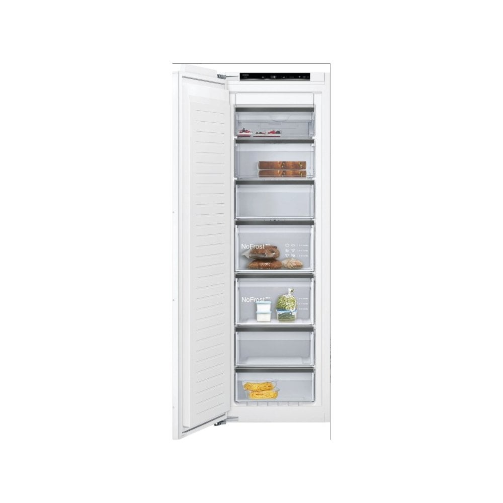 Siemens GI81NHCE0 Built In Upright Freezer : IQ700 : H 177cm : Fixed Hinge :