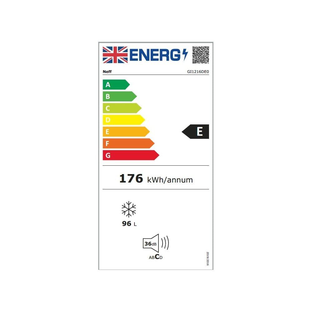 Neff  GI1216DE0 Built In Freezer (H 88cm) : N70 : Fixed Hinge