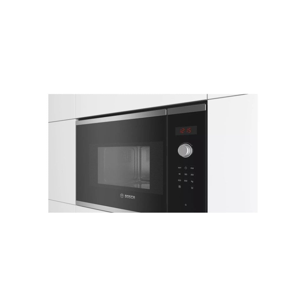 Bosch BFL523MB0B , Built-in microwave oven, Black :Series 4  : H 38cm