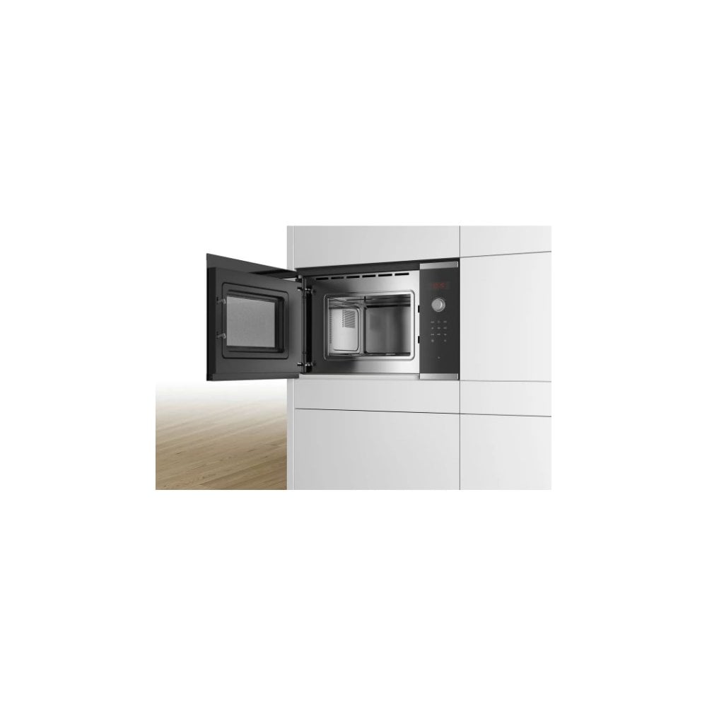 Bosch BFL523MB0B , Built-in microwave oven, Black :Series 4  : H 38cm