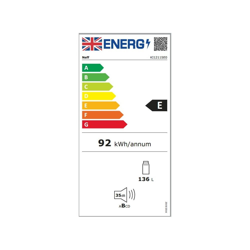 Neff KI1211SE0 Built In Fridge : H 88cm  : Sliding Hinge : N30