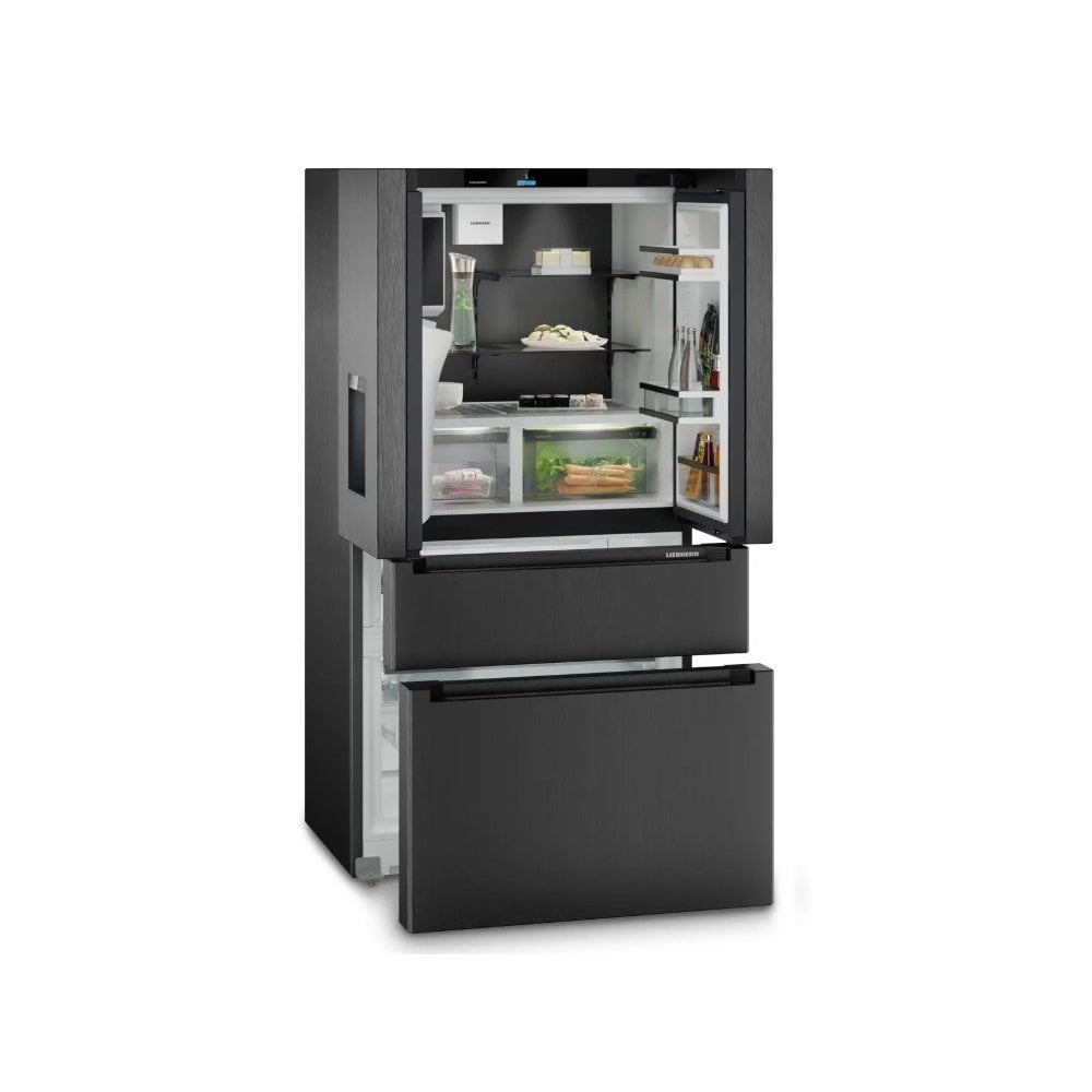 Liebherr MBbsdi 9528 French Door Fridge Freezer : H 180.5cm : Prime : Black Steel