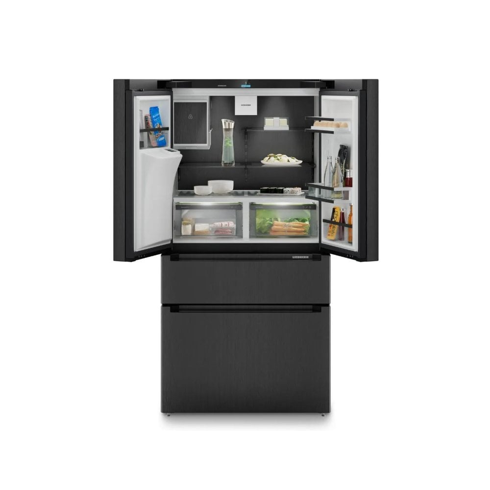 Liebherr MBbsdi 9528 French Door Fridge Freezer : H 180.5cm : Prime : Black Steel
