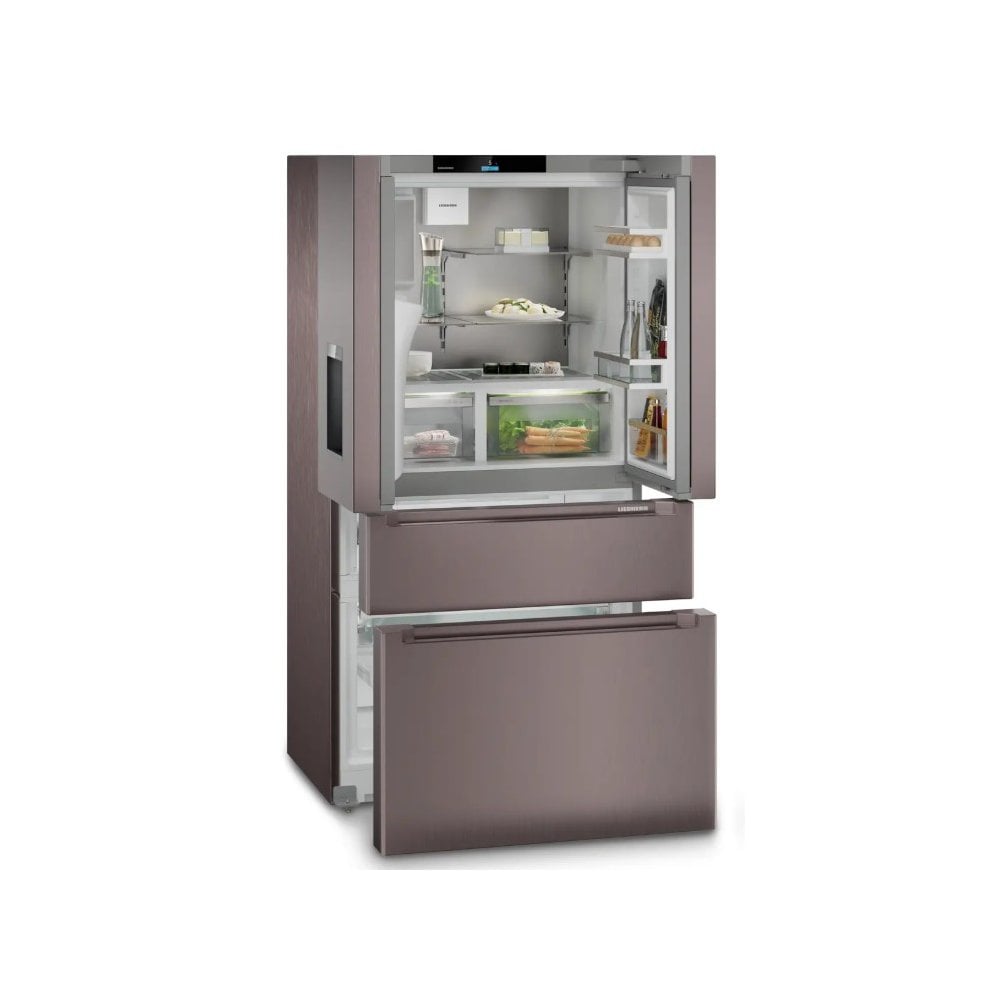 Liebherr MBtsdi 9528 French Fridge Freezer : H 180.5cm : Plus: Terra Steel