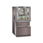 Liebherr MBtsdi 9528 French Fridge Freezer : H 180.5cm : Plus: Terra Steel
