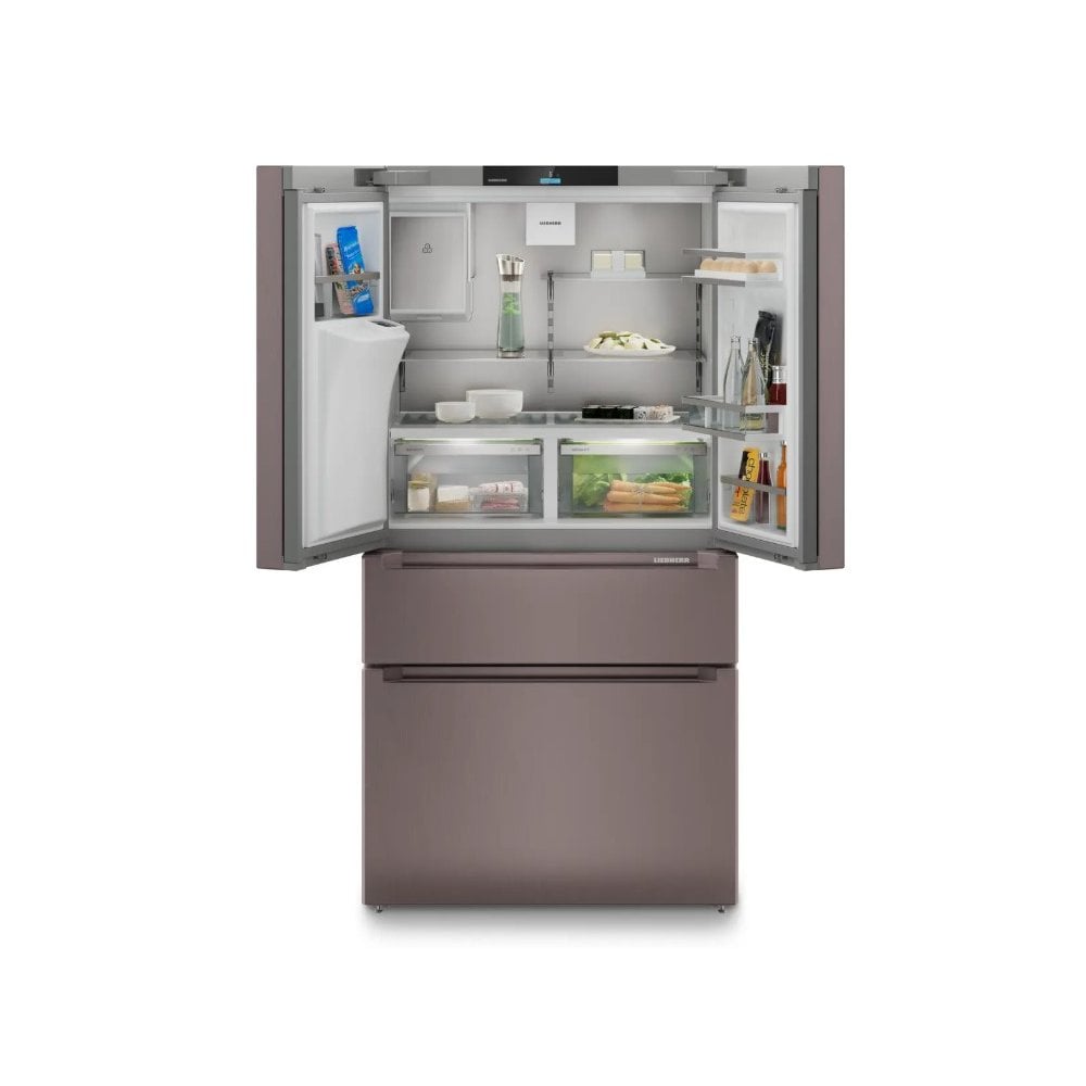 Liebherr MBtsdi 9528 French Fridge Freezer : H 180.5cm : Plus: Terra Steel