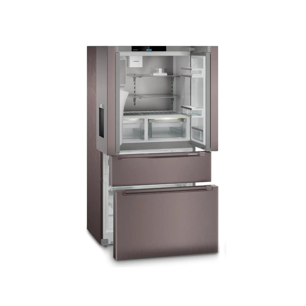 Liebherr MBtsdi 9528 French Fridge Freezer : H 180.5cm : Plus: Terra Steel