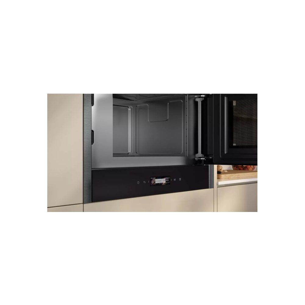 Neff NR4WR21G1B Built In Microwave Oven : Graphite Grey: N70 : H 38cm