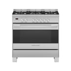 Fisher & Paykel OR90SDG4X1 90cm Dual Fuel 5 Burner Cooker - Stainless Steel :