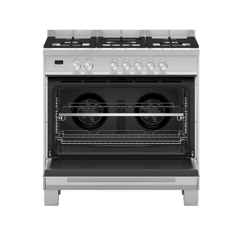 Fisher & Paykel OR90SDG4X1 90cm Dual Fuel 5 Burner Cooker - Stainless Steel :