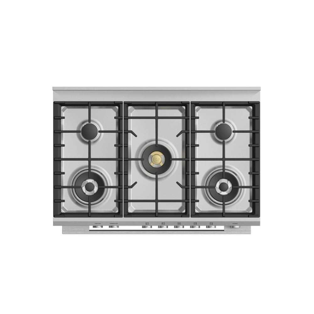 Fisher & Paykel OR90SDG6X1 90cm Dual Fuel Range Cooker with Gas Hob and Pyrolytic Cleaning - Stainless Steel