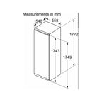 Neff KI1812FE0G Built-in Upright fridge, H 177.2cm :  Fixed  Hinge: N50 :