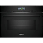 Siemens CM736G1B1B  Built-in compact oven with microwave function, H 45 cm, Black :IQ700
