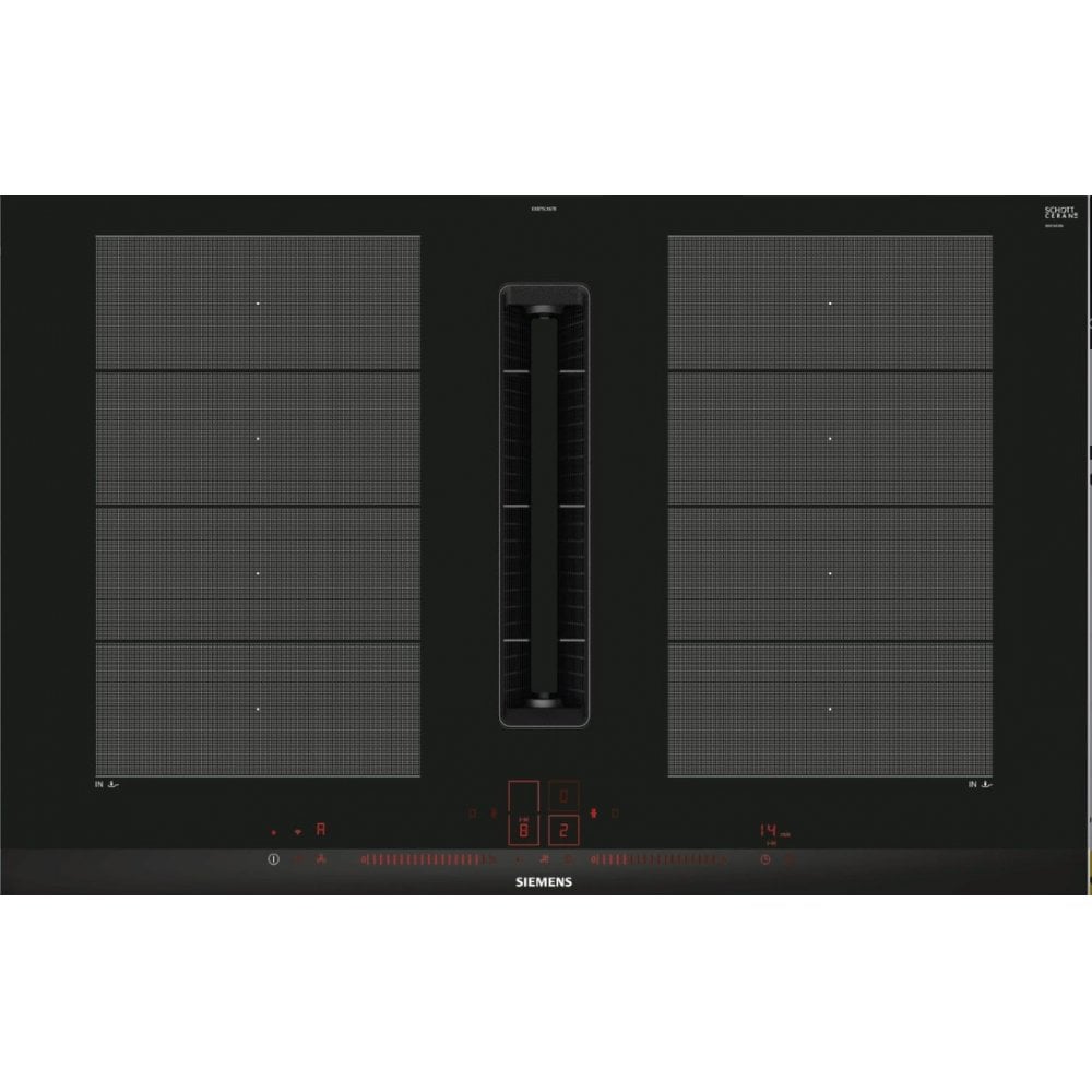 Siemens EX875LX67E Induction hob with integrated ventilation system, W 80 cm, surface mount with frame