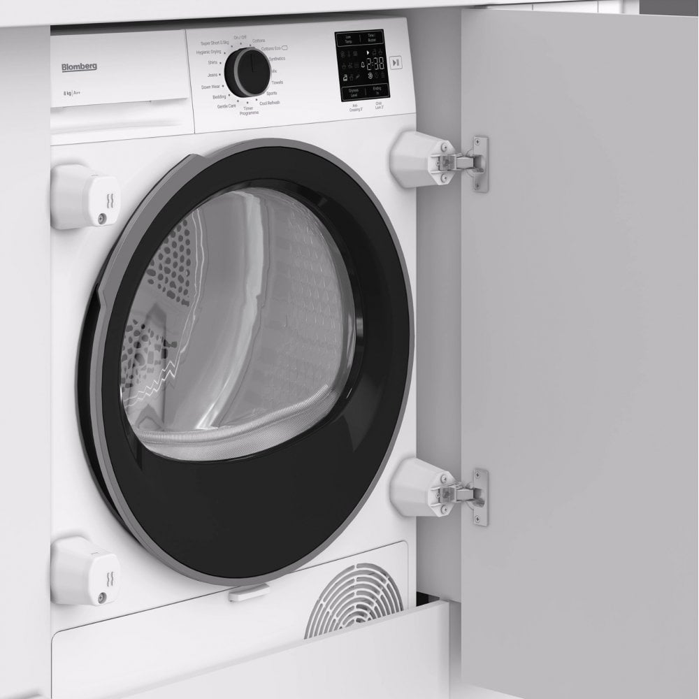 Blomberg LTDIP08310 8kg Integrated Condenser Tumble Dryer - White: