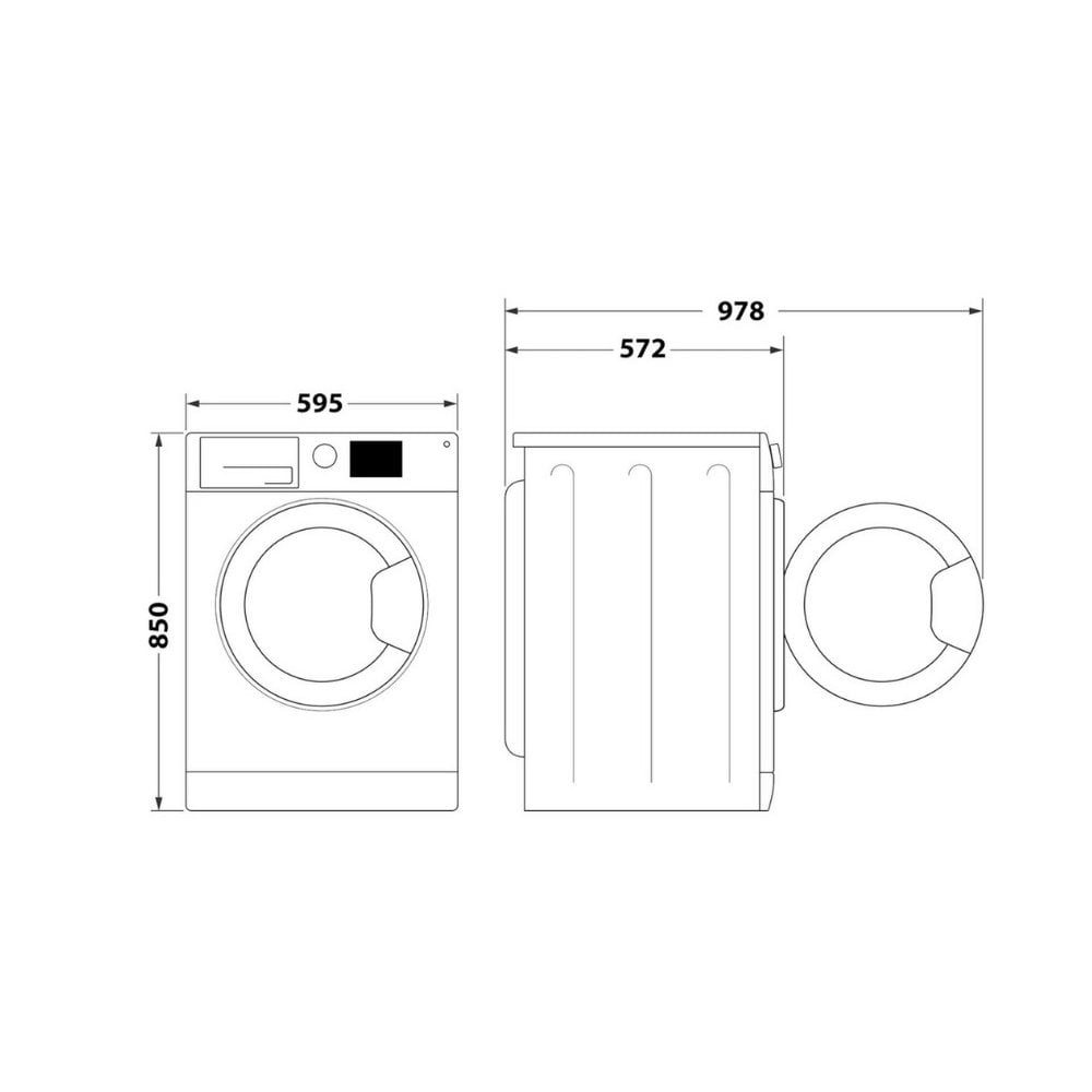 Hotpoint NSWE7469WSUK 7kg 1400 Spin Washing Machine - White :