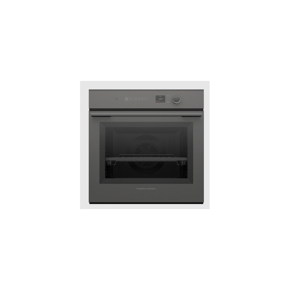 Fisher & Paykel OB60SM16PLG1 Built In Single Oven : Mininmal : Series 7 : Pyrolytic : Grey Glass