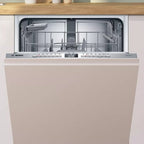 Bosch SMV4EAX23G Fully Integrated Dishwasher : Cutlery Basket : Stainless Steel Interior: Series 4