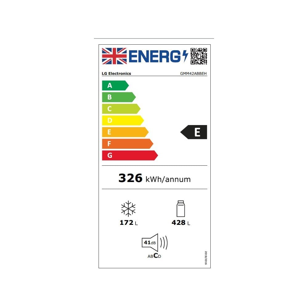 LG GMM42ABBEH  American Fridge Freezer : Frost Free :  Matte Black: H 190.5cm: