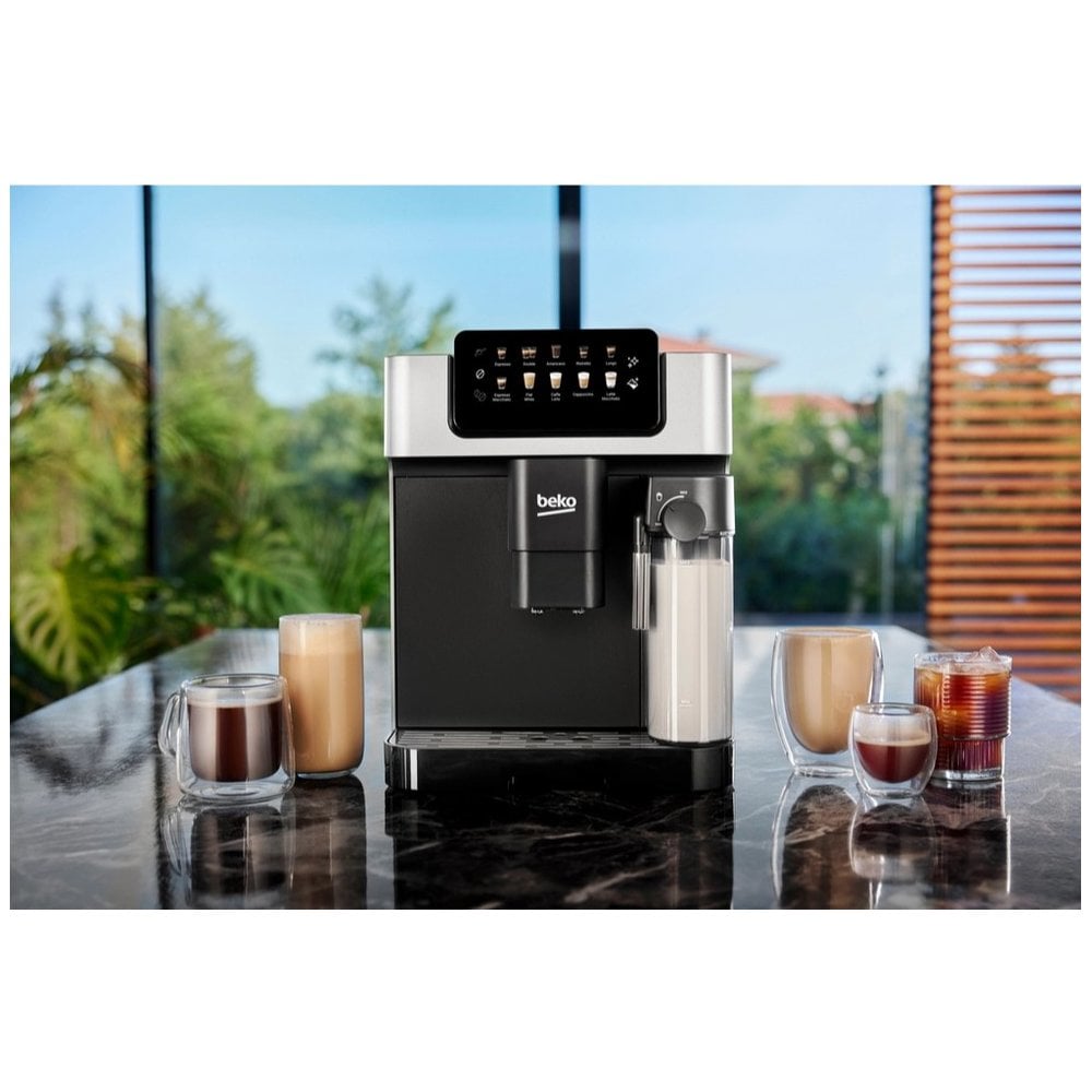 Beko  CEG7304X Bean to Cup Fully Automatic Espresso Machine with Integrated Milk Jug - Silver