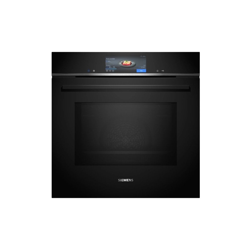 Siemens HM778GMB1B Built In Single Oven with Microwave: IQ700: Pyrolytic Cleaning