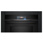 Siemens HM778GMB1B Built In Single Oven with Microwave: IQ700: Pyrolytic Cleaning
