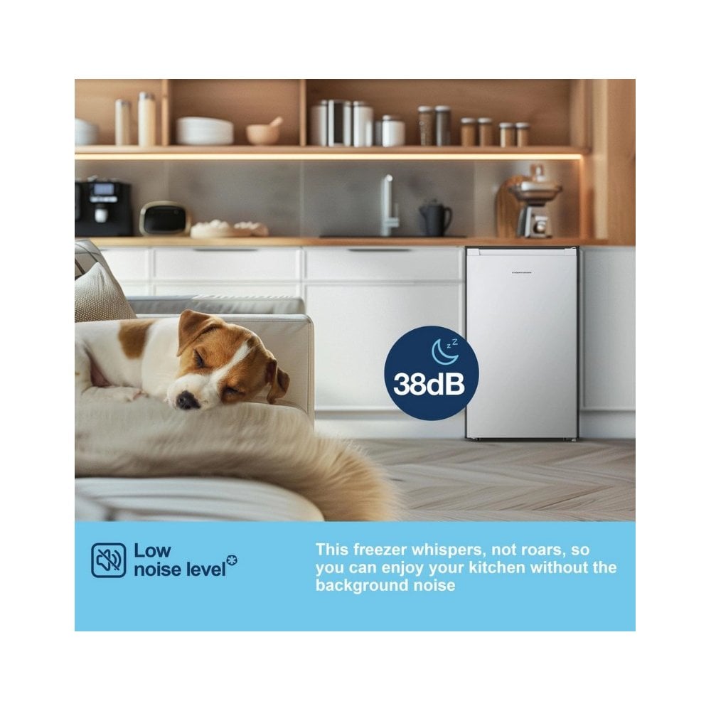 Fridgemaster MUZ4860E Under Counter Freezer in White :H 85cm
