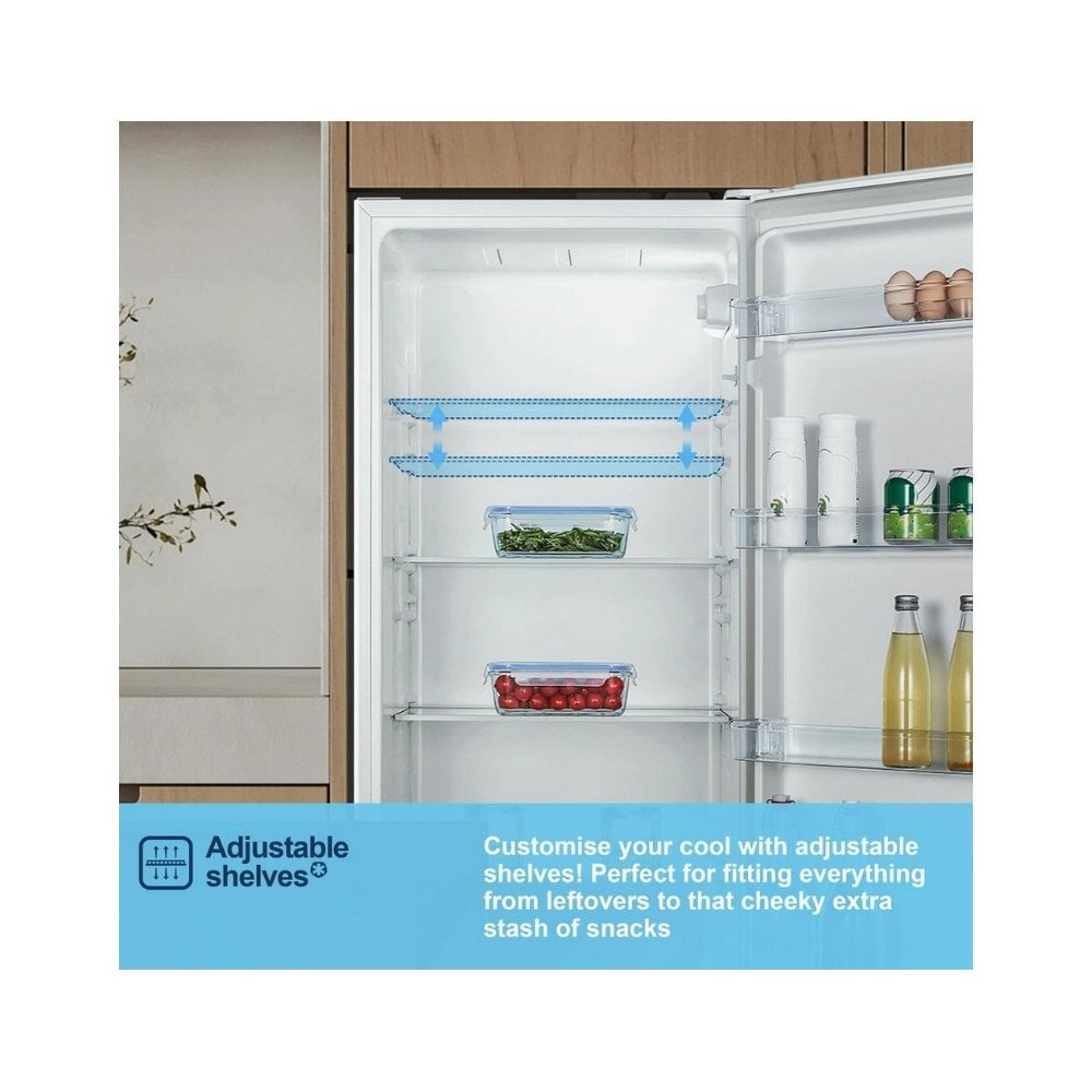 Fridgemaster MTL55242E 55cm Tall Larder Fridge - White (H 143cm) :
